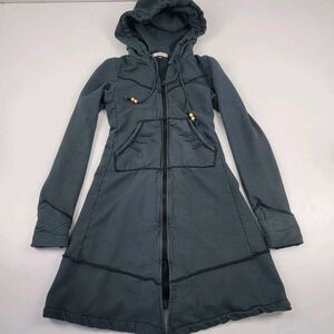Prairie Underground Prairie Hoodie Long Cloak Jacket Mid Victorian Organic sz XS